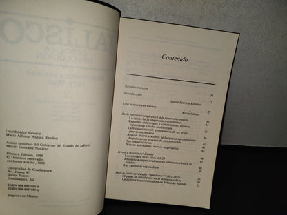 145- Jalisco Desde La Revolución V. Movimientos Sociales 1929-1940 - Laura Patricia Romero (Coord.)- Primera Edición 1988