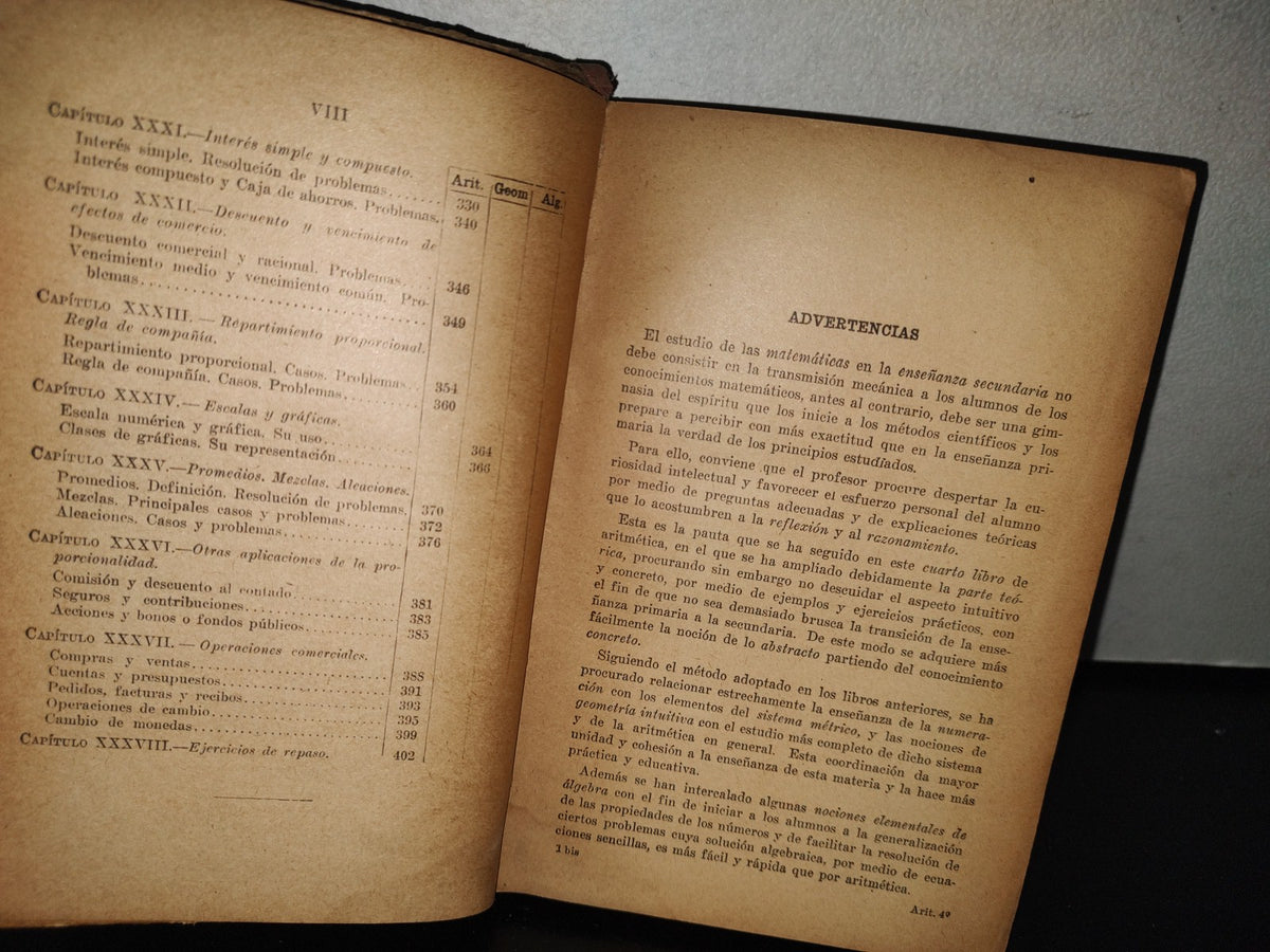 93- Aritmática Y Nociones De Geometría. Cuarto Libro - J. E. Rozán - 1956