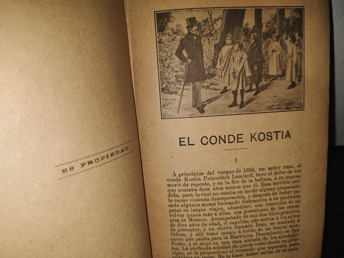 64- El Conde Kostia - Victor Cherbuliez - Madrid, Saturnino Calleja Fernández, 1900'S