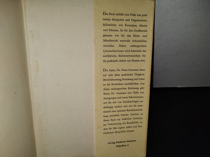 58- Alemán. Gestión Empresarial Moderna  / Moderne Unternehmungs-Leitung - Franz Goossens - 1958