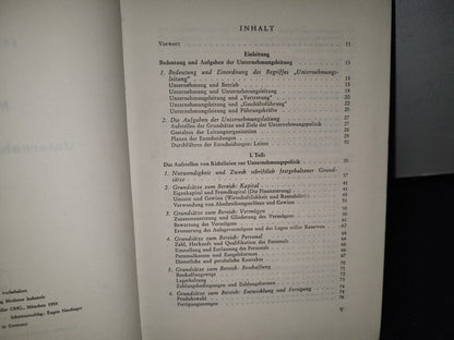58- Alemán. Gestión Empresarial Moderna  / Moderne Unternehmungs-Leitung - Franz Goossens - 1958