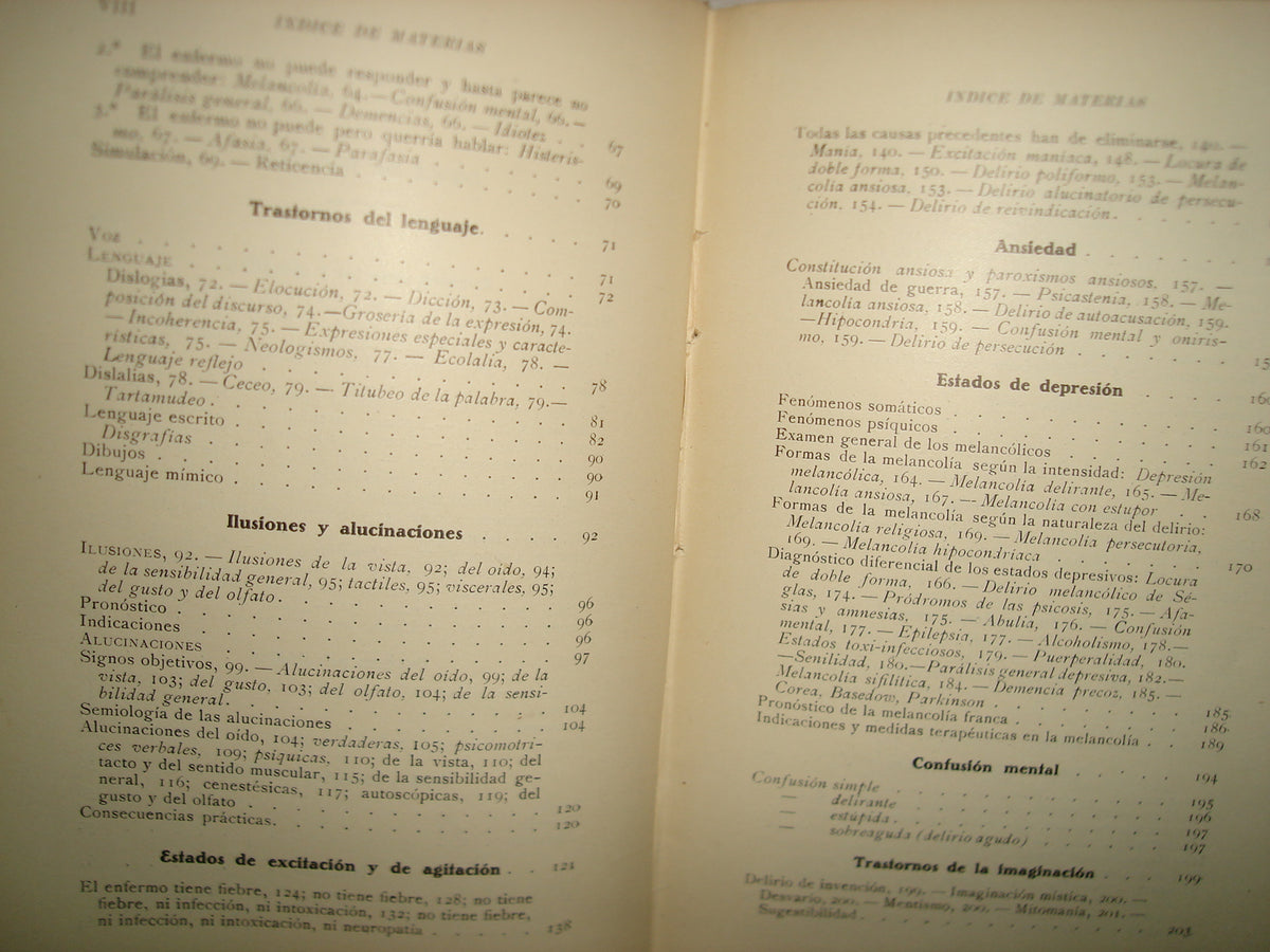 167- Práctica Semiológica De Las Enfermedades Mentales - Editorial Modesto Usón, 1938