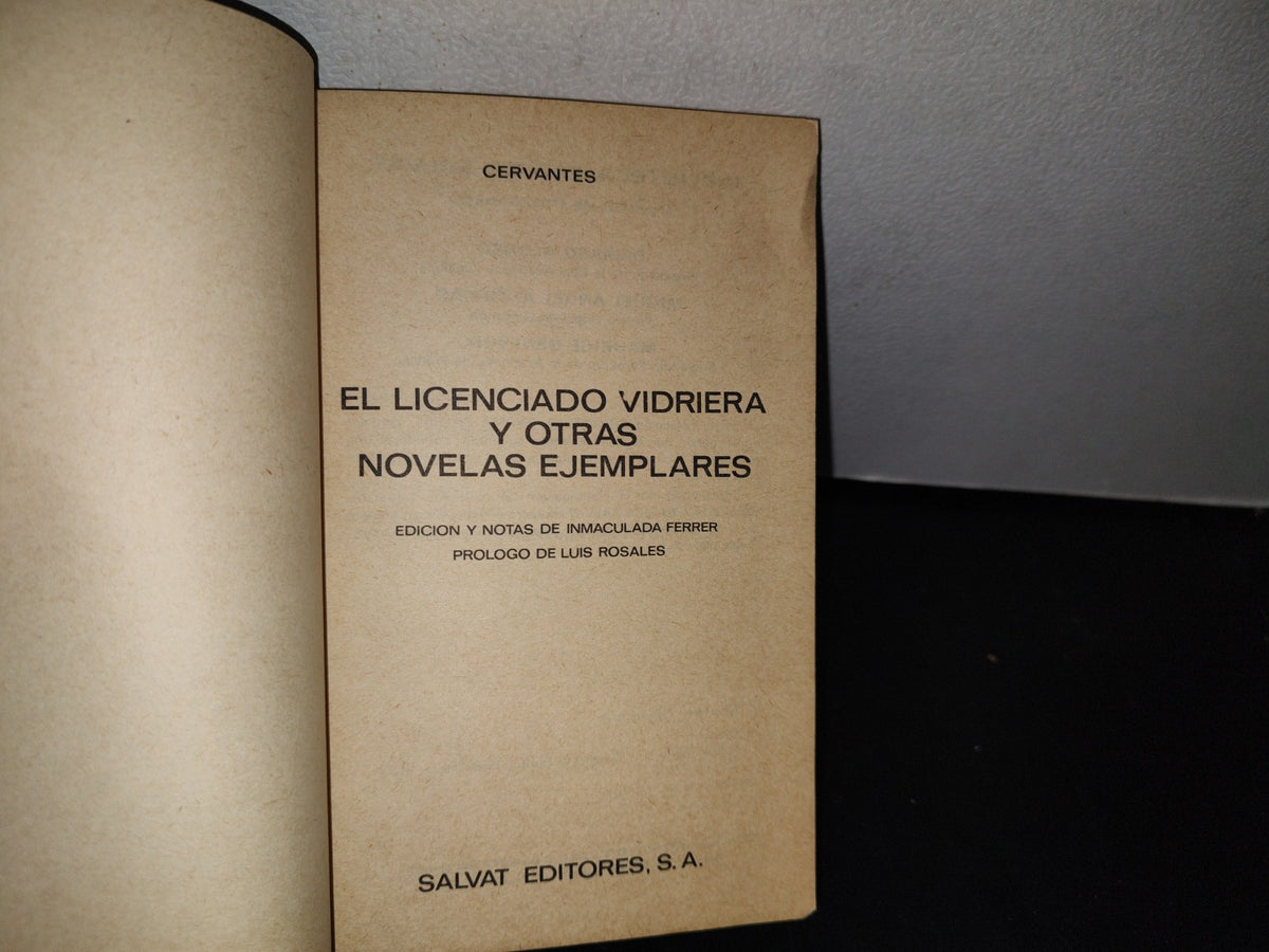 78- El Licenciado Vidriera Y Otras Novelas Ejemplares - Cervantes