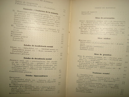 167- Práctica Semiológica De Las Enfermedades Mentales - Editorial Modesto Usón, 1938