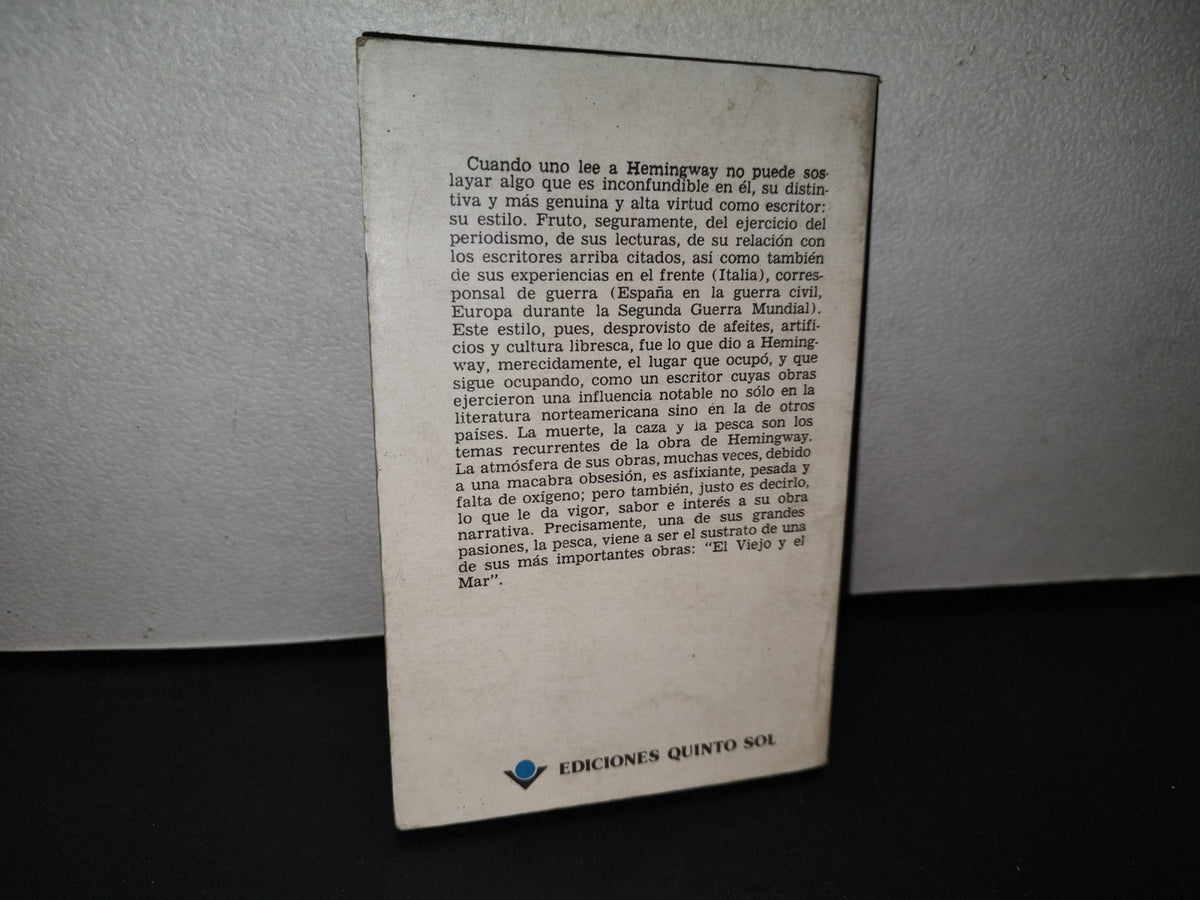 85- El Viejo Y El Mar - Ernest Hemingway - Ediciones Quinto Sol, S. A. - 1984