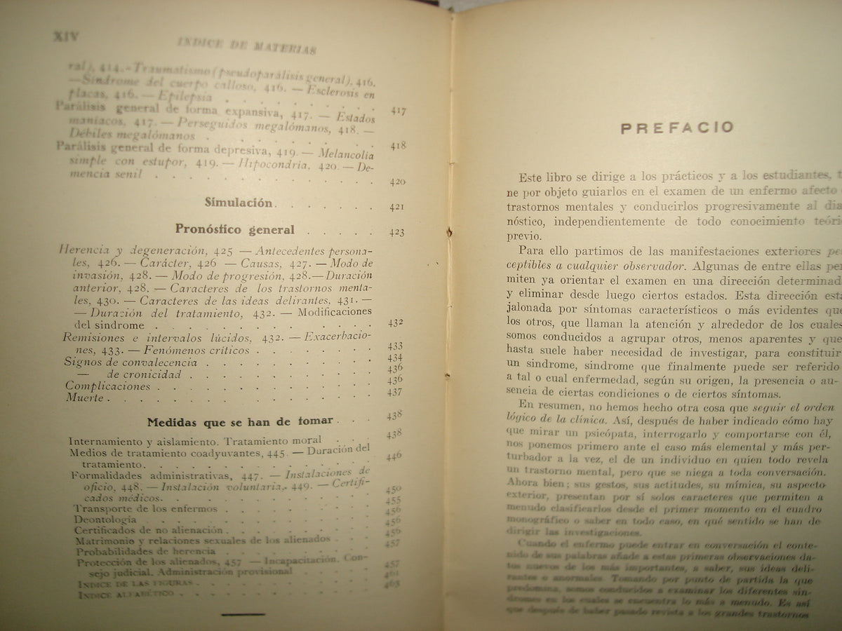 167- Práctica Semiológica De Las Enfermedades Mentales - Editorial Modesto Usón, 1938