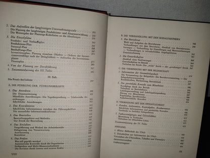 58- Alemán. Gestión Empresarial Moderna  / Moderne Unternehmungs-Leitung - Franz Goossens - 1958