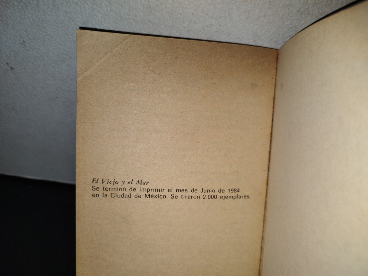 85- El Viejo Y El Mar - Ernest Hemingway - Ediciones Quinto Sol, S. A. - 1984