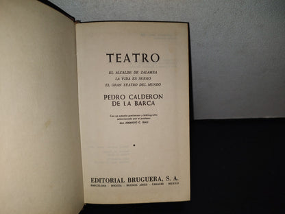 143- Teatro - Pedro Calderón De La Barca - Editorial Bruguera - Edición Especial: Marzo De 1973
