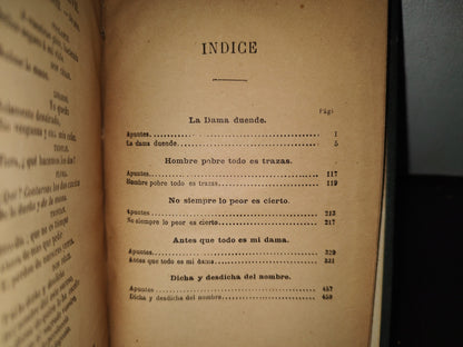 65- Teatro De Calderón De La Barca. García Ramón. Tomo IV, Comedias - 1900'S