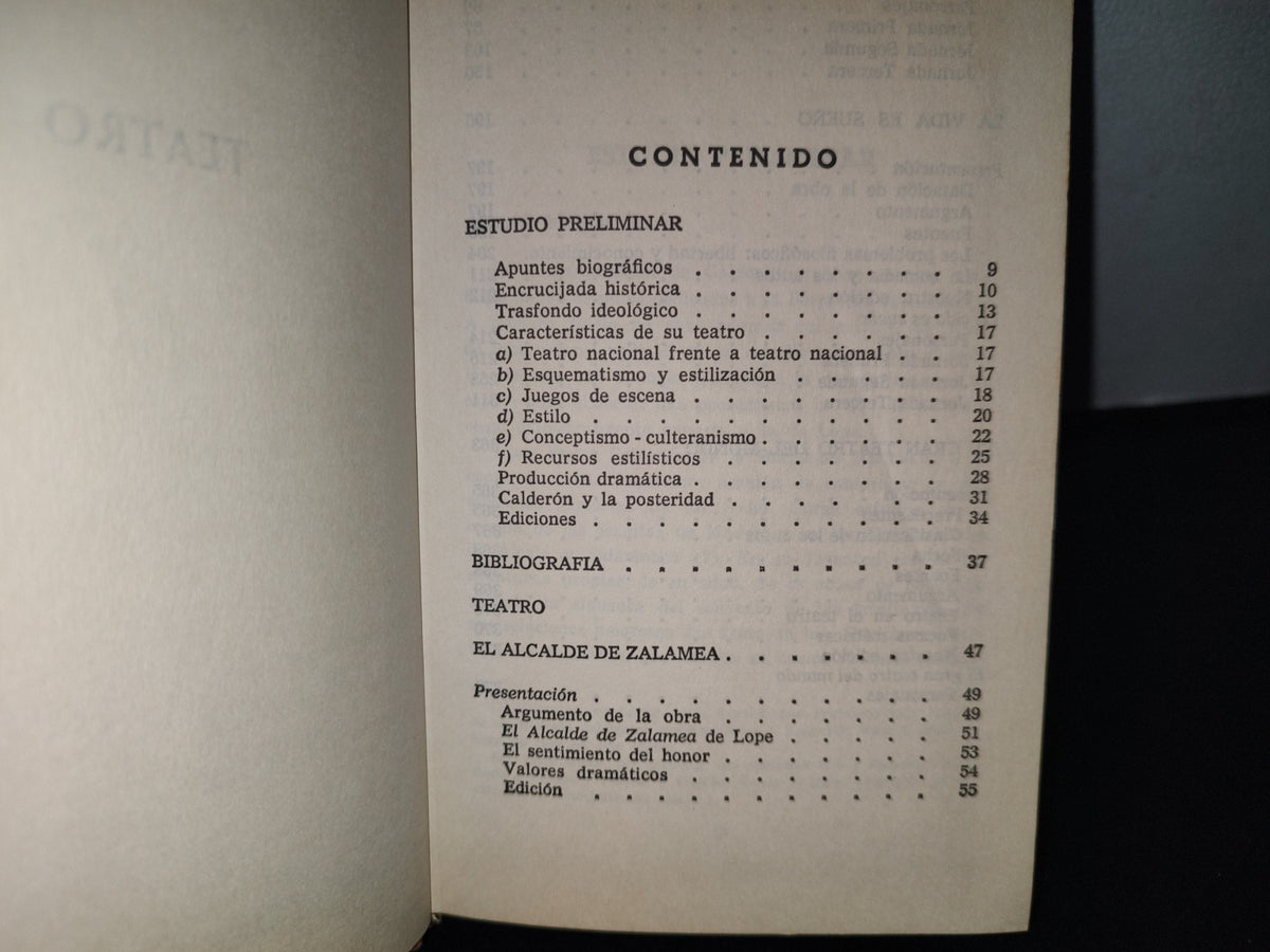 143- Teatro - Pedro Calderón De La Barca - Editorial Bruguera - Edición Especial: Marzo De 1973
