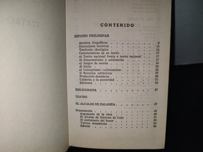 143- Teatro - Pedro Calderón De La Barca - Editorial Bruguera - Edición Especial: Marzo De 1973