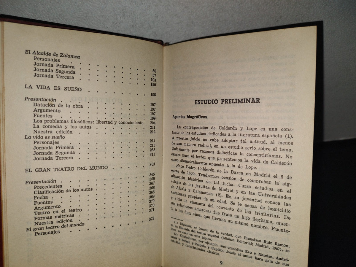 143- Teatro - Pedro Calderón De La Barca - Editorial Bruguera - Edición Especial: Marzo De 1973