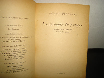 7- Francés - La Servante Du Passeur - Ernst Wiechert