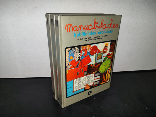166- Manualidades. Habilidades Escolares - Cultural, S. A. - 1986 - Los 3 Tomos