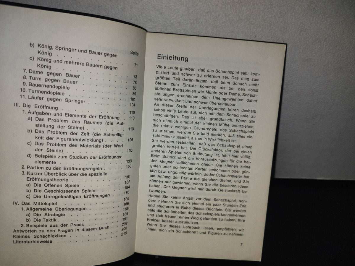 128- Alemán. Libro De Ajedrez. Wir Lernen Schach - Helmut Born, Karl Colditz, Jürgen Haakert - 1971