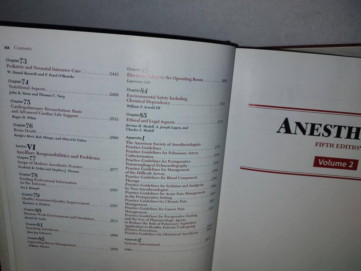 179- Anesthesia. Fifth Edition. Volume 1 And 2 - Ronald D. Miller - 1981