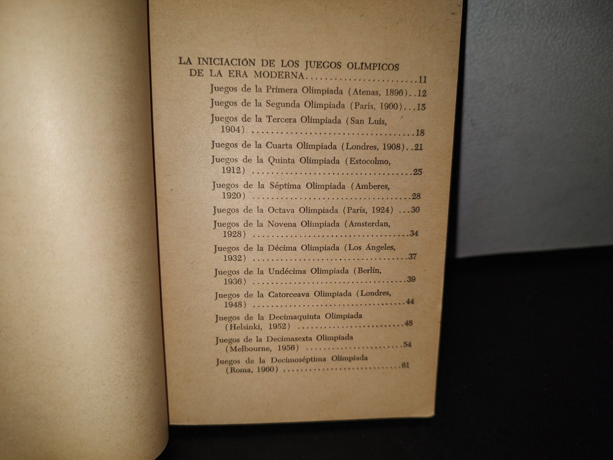 89- Breve Historia De Los Juegos Olímpicos - Carlos F. Ramírez - 1966