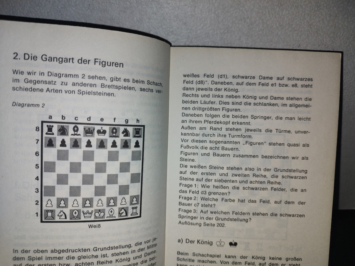 128- Alemán. Libro De Ajedrez. Wir Lernen Schach - Helmut Born, Karl Colditz, Jürgen Haakert - 1971