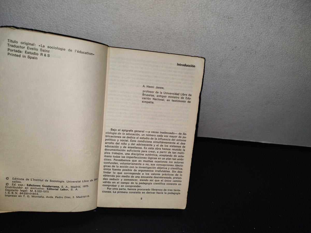85- Sociología De La Educación - S. De Coster - F. Hotyat - 1975
