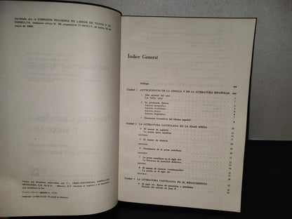 202- Literatura Española Y Mexicana - Francisco Valdés Becerril