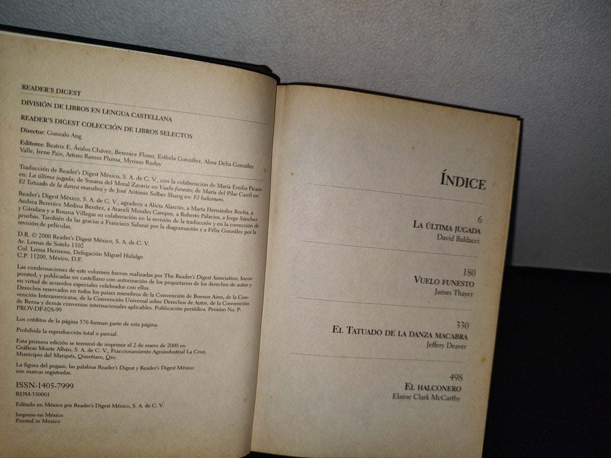 75- Selecciones Del Reader'S Digest. La Última Jugada, Y 3 Más... - 2000
