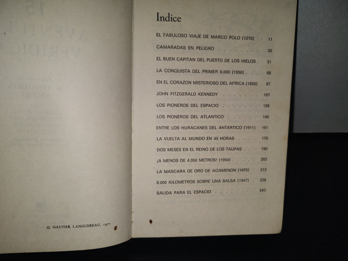 84- 15 Aventuras Verídicas. Editorial Fher S. A. - 1971