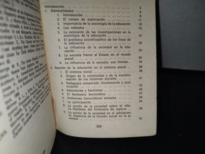 85- Sociología De La Educación - S. De Coster - F. Hotyat - 1975