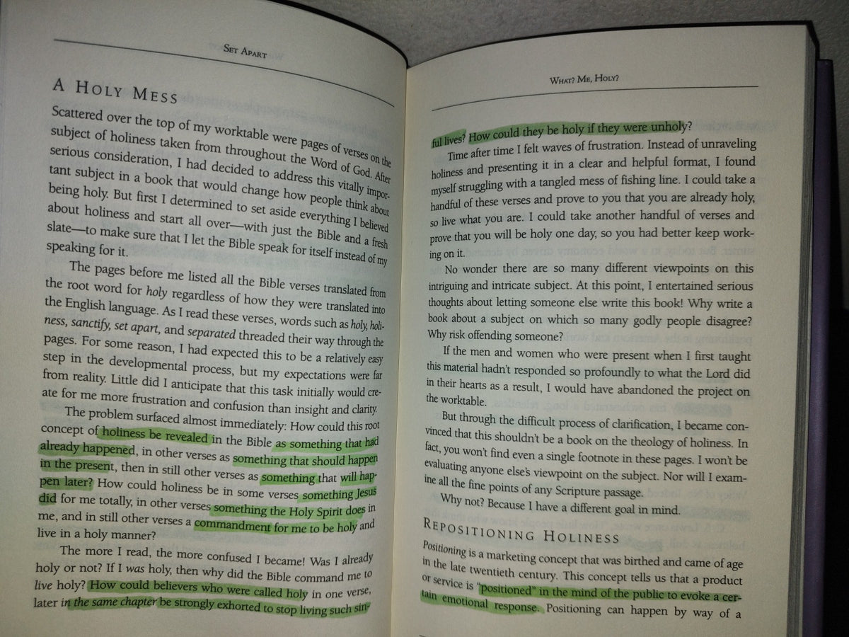 153- Set Apart. Discovering Personal Victory Through Holiness - Bruce Wilkinson
