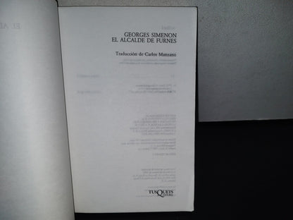 93- El Alcalde De Furnes - Georges Simenon - Colección Andanzas - 1993