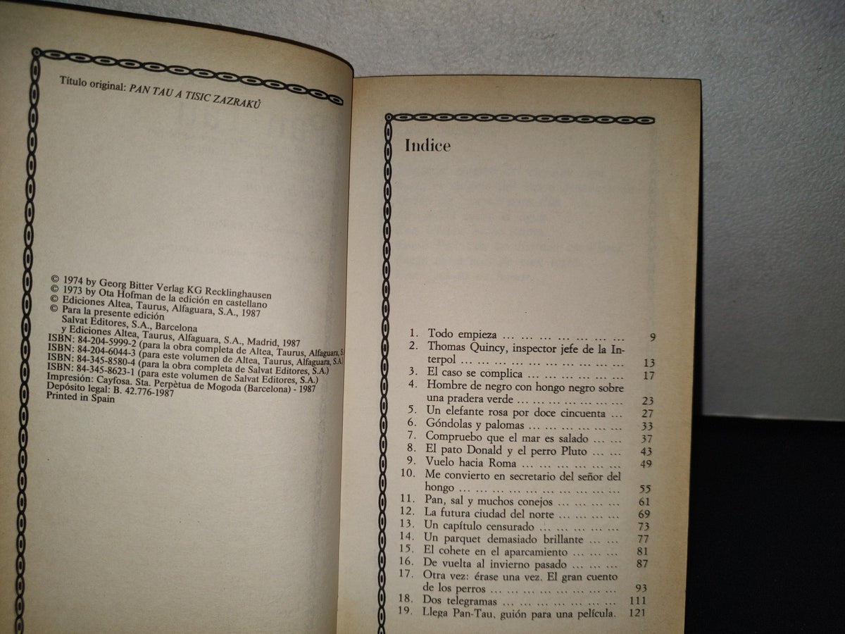 158- Biblioteca Juvenil. Pan Tau - I. Llega Pan Tau - Ota Hofman. Salvat Alfaguara - 1987