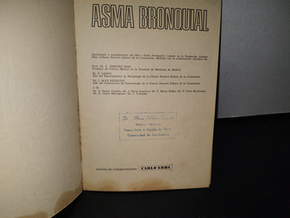 92- Asma Bronquial - Dr. C. Jiménez Díaz, Dr. F. Lahoz, Dr. J. Ales Reinlein... - 70'S