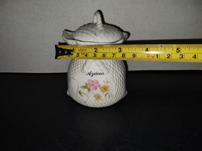 A6- Especiero De Porcelana Vintage Para El Azúcar - 80'S