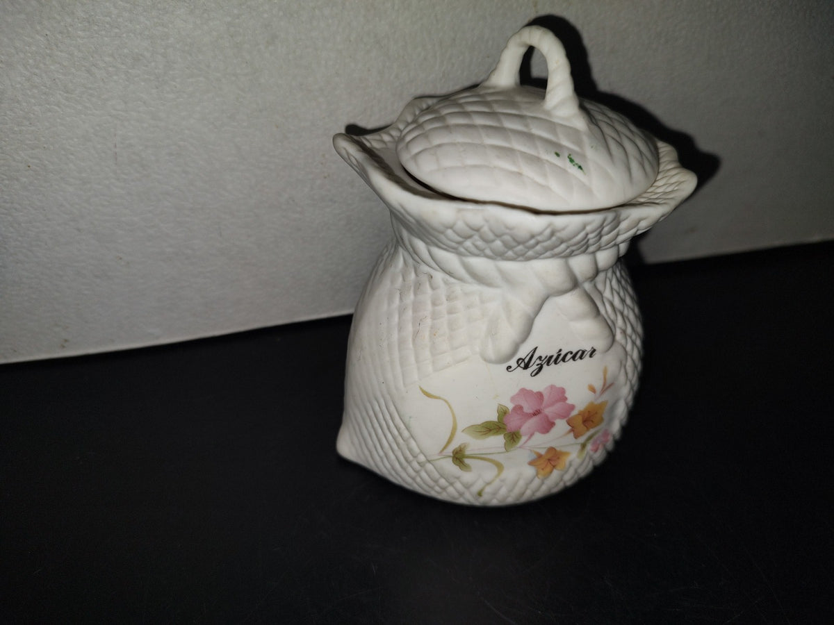 A6- Especiero De Porcelana Vintage Para El Azúcar - 80'S