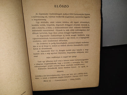 90- Antiguo Libro Húngaro De Cocina. Az Ínyesmester Ezer Új Receptje - Athenaeum 1935