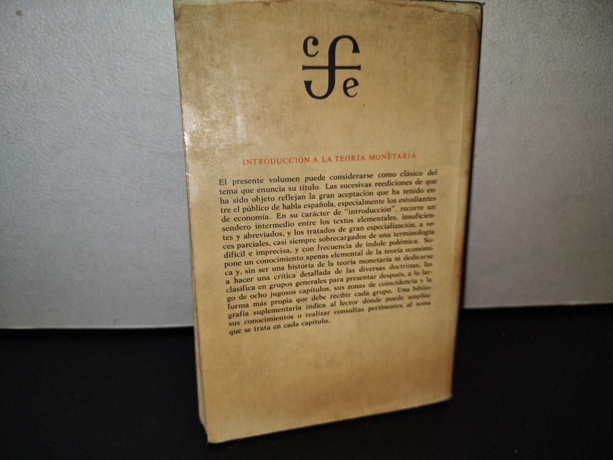 124- Introducción A La Teoría Monetaria - Lester V. Chandler - 1975