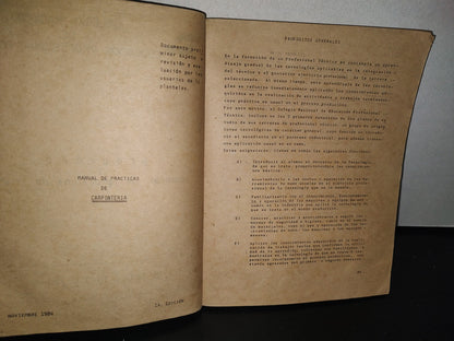 83- Carpintería. Colegio Nacional De Educación Profesional Técnica - Primera Edición 1984