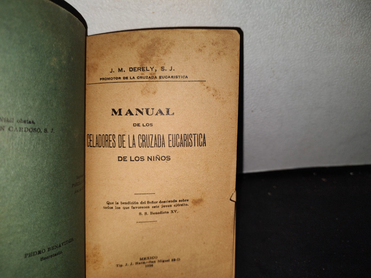 65- Manual De Los Celadores De La Cruzada Ecucarística De Los Niños - J. M. Delery - 1936