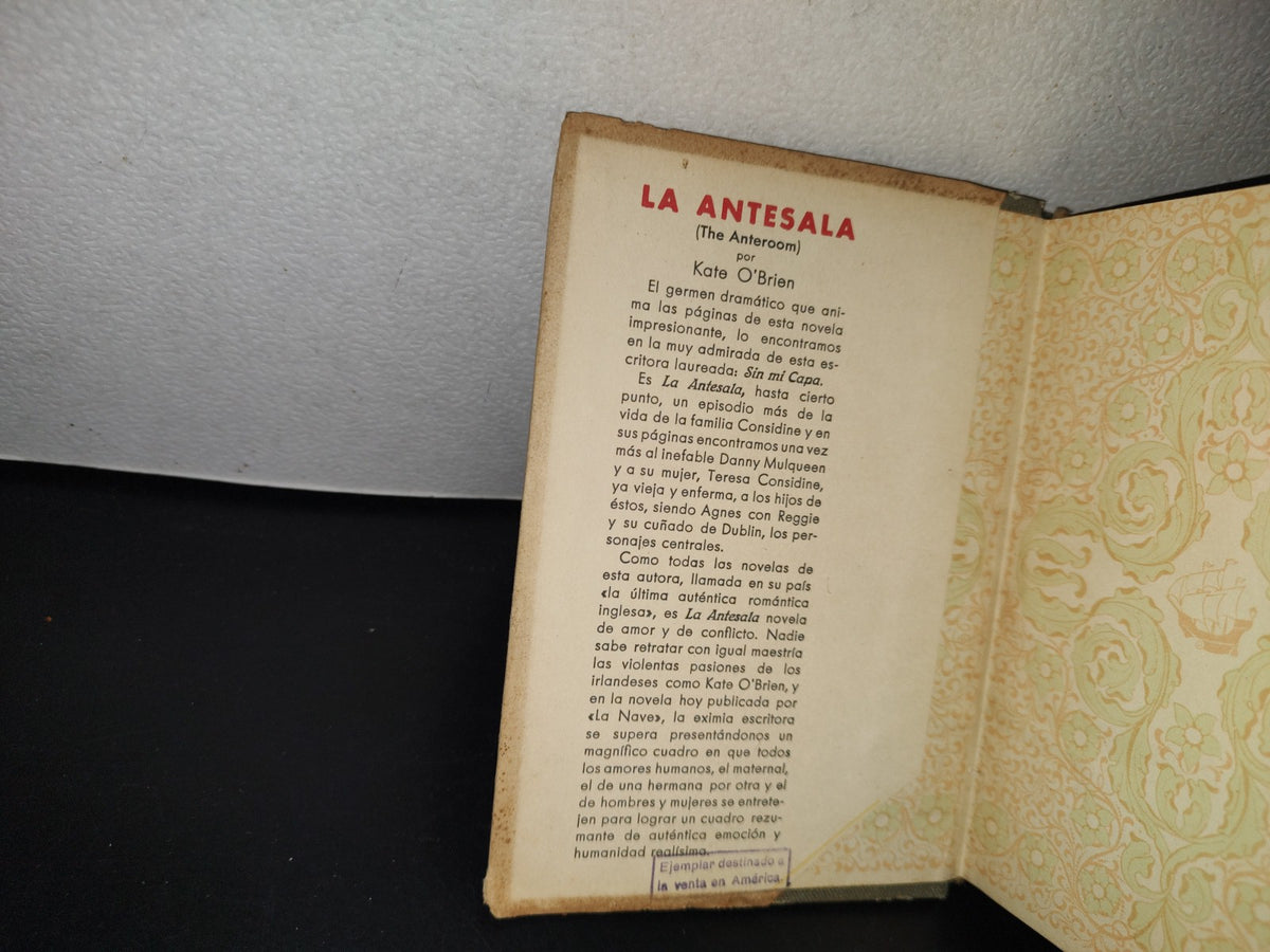 80- La Antesala - Kate O'Brien - Ediciones ”La Nave” Madrid - 50'S
