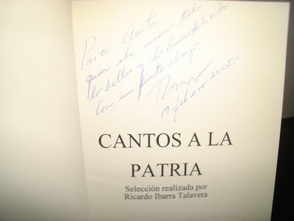 24- Cantos A La Patria - Ricardo Ibarra Talavera - Firmado