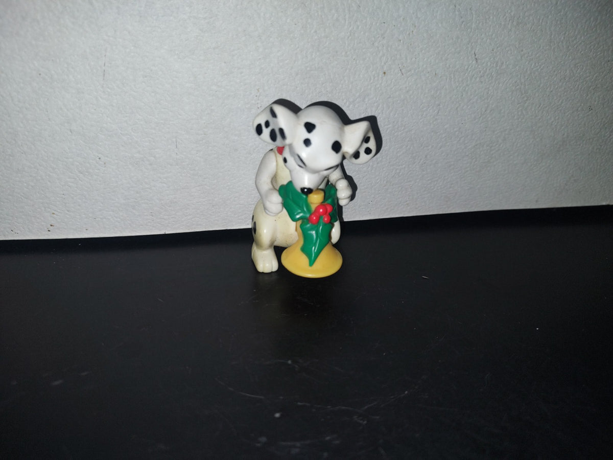 A2- Juguete 101 Dálmatas. Perro Con Trompeta Navideña - 90'S
