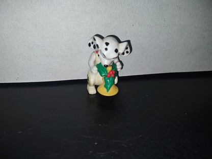 A2- Juguete 101 Dálmatas. Perro Con Trompeta Navideña - 90'S
