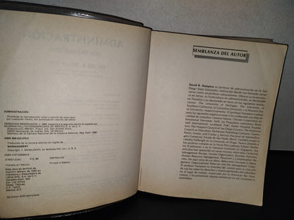 151- Administración. Tercera Edición - David R. Hampton - Mcgraw-Hill, 1993