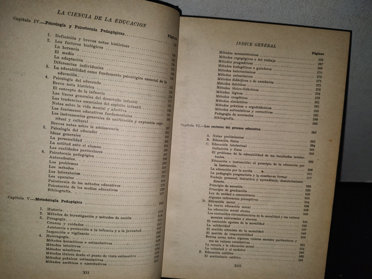 85- La Ciencia De La Educación - Santiago Hernández Ruiz, Domingo Tirado Benedi - 1949