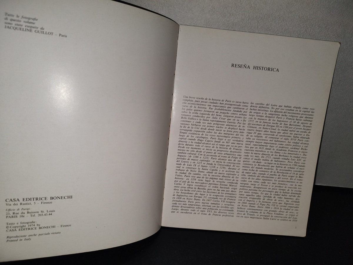 87-2- Paris - Giovanna Magi - Casa Editrice Bonechi - 1974