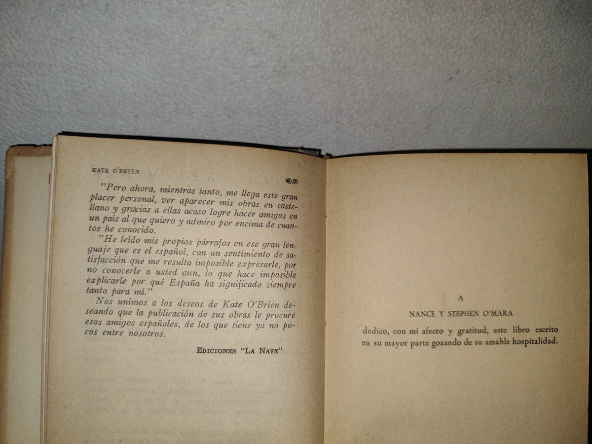 80- La Antesala - Kate O'Brien - Ediciones ”La Nave” Madrid - 50'S