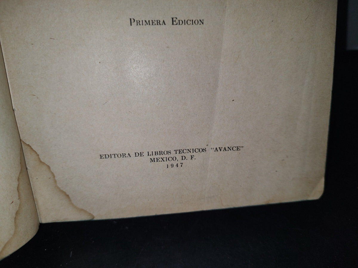 173- Hidráulica - Samuel Trubeba Coronel - Editora De Libros Técnicos "Avance", México, D. F., Primera Edición 1947