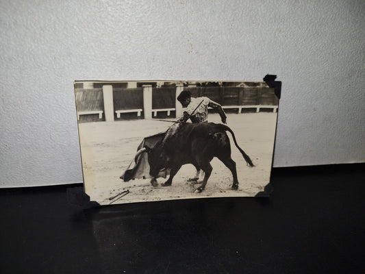 A10C1-2- Antigua Tarjeta Postal Fotografía De Jaime Ostos En Toreo - 50'S