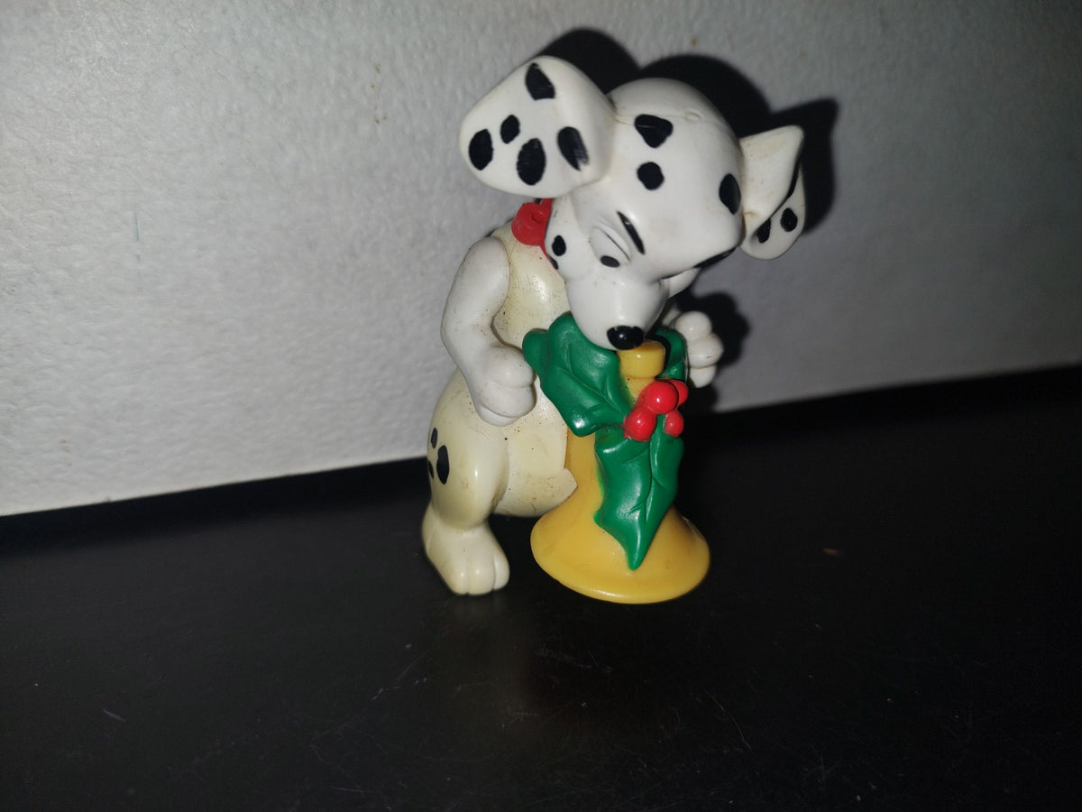 A2- Juguete 101 Dálmatas. Perro Con Trompeta Navideña - 90'S