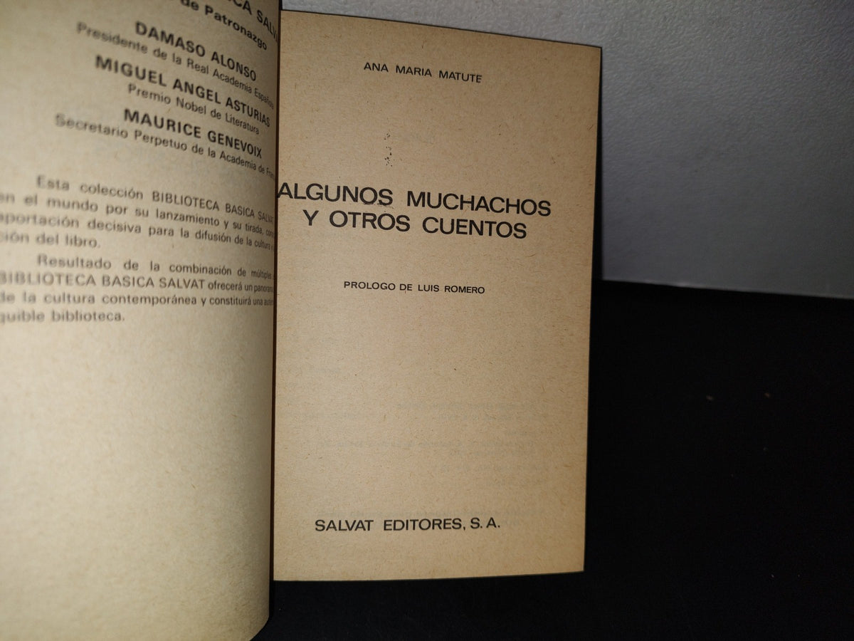 78- Algunos Muchachos Y Otros Cuentos - Ana María Matute